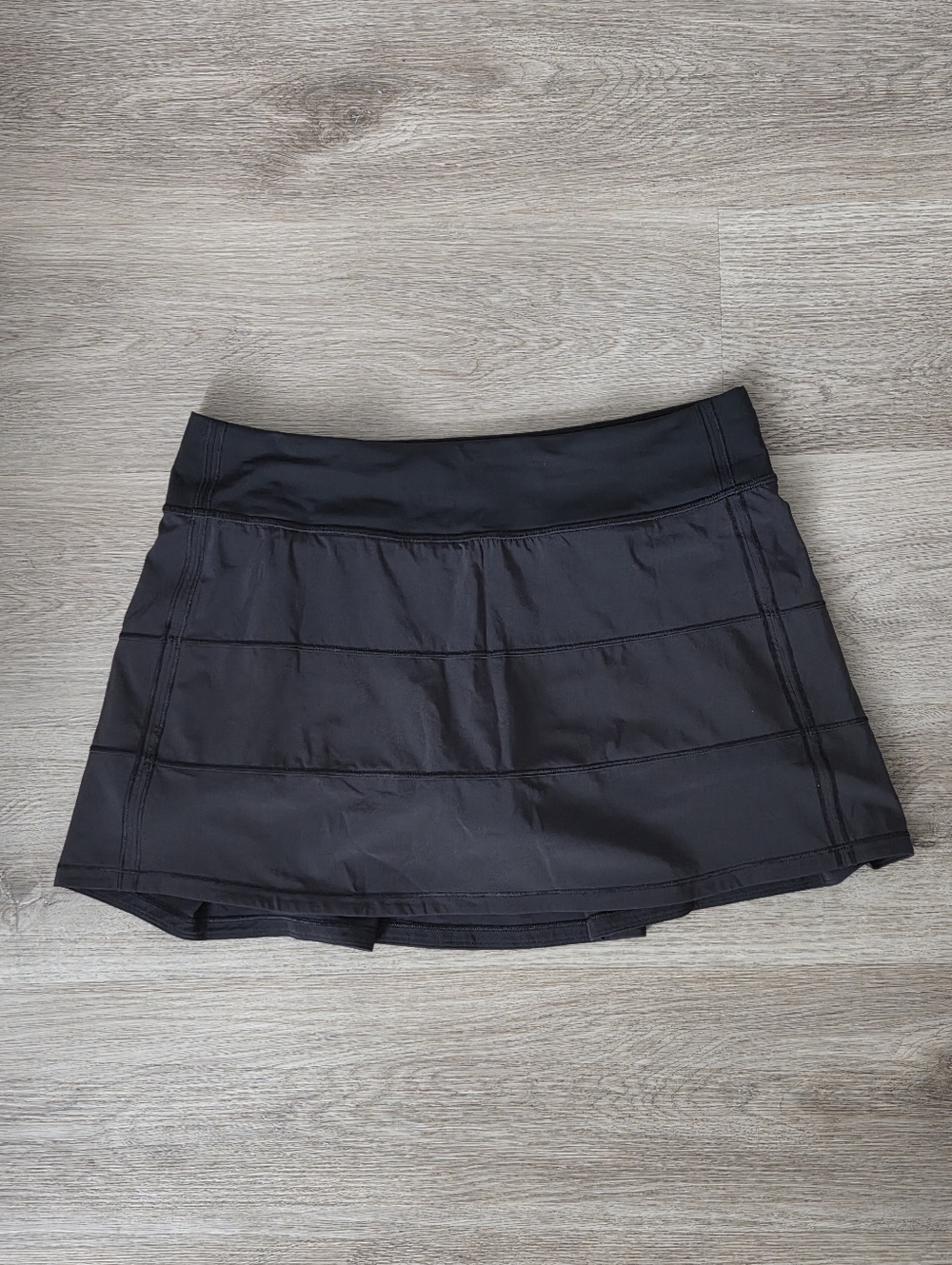 Lululemon Pace Rival Skirt Stretch  Black Sz 8 Swift Luxtreme